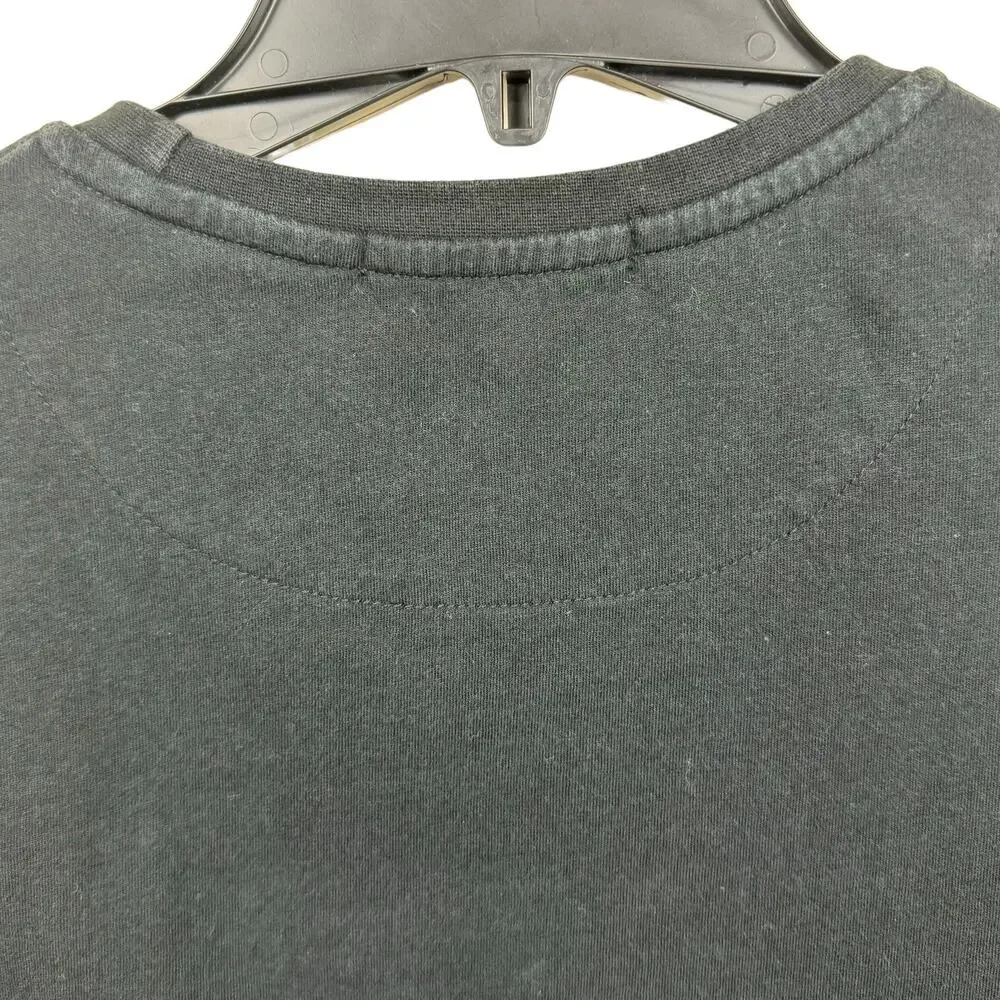 Men's Roberto Cavalli Black Snake Print Short‎ Sleeve Crewneck Cotton T-Shirt S